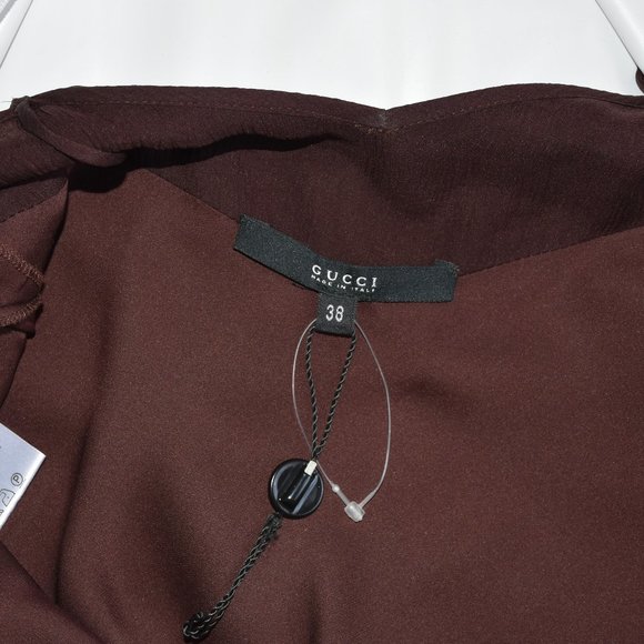 *SOLD* GUCCI 100% SILK Spaghetti Minimal Slip Maxi Gown - Picture 13 of 13